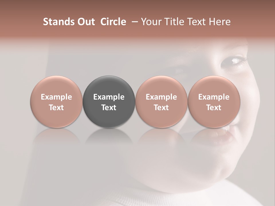 Long Hair Girl Preadolescent PowerPoint Template