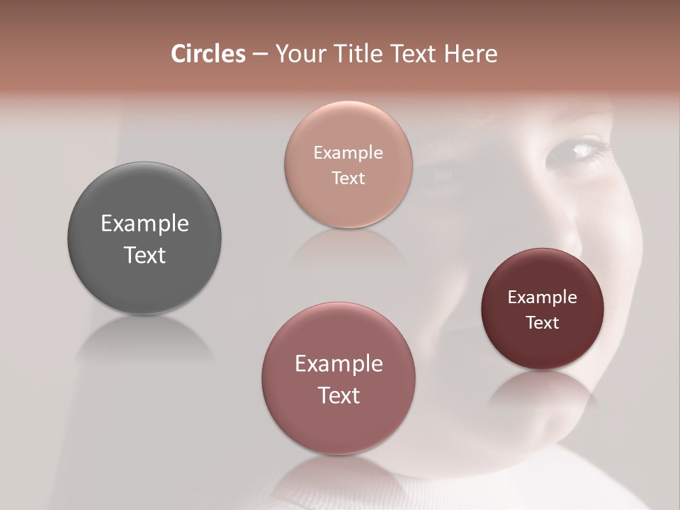 Long Hair Girl Preadolescent PowerPoint Template