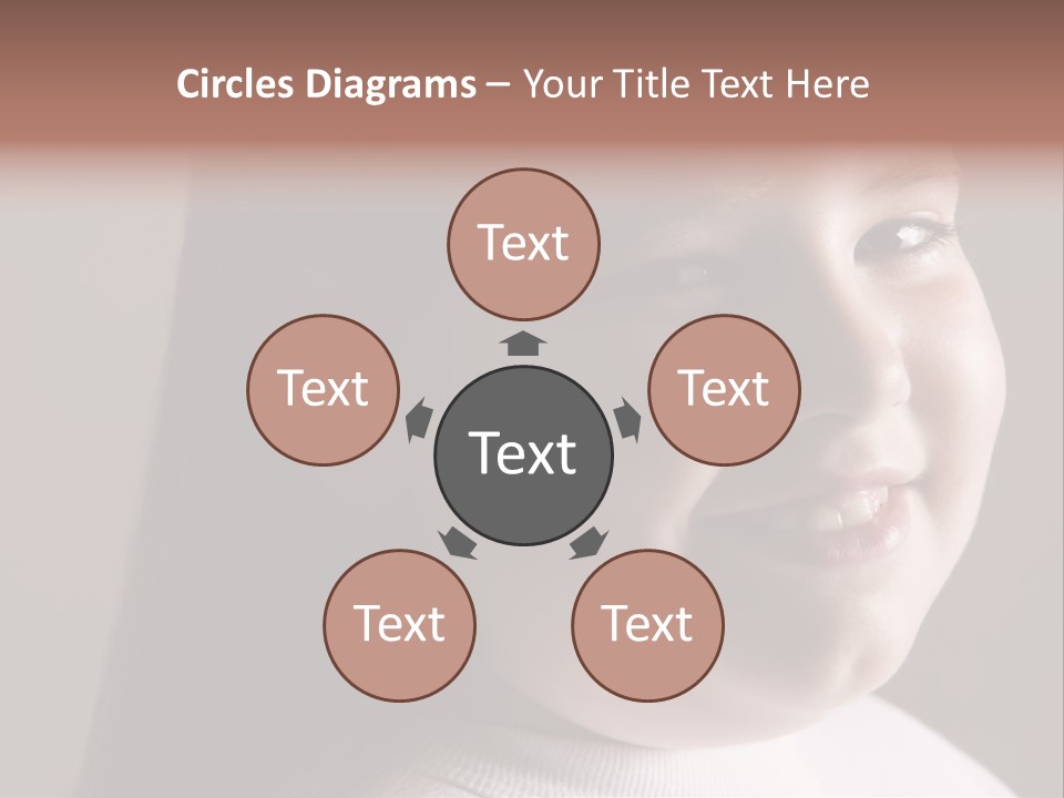 Long Hair Girl Preadolescent PowerPoint Template