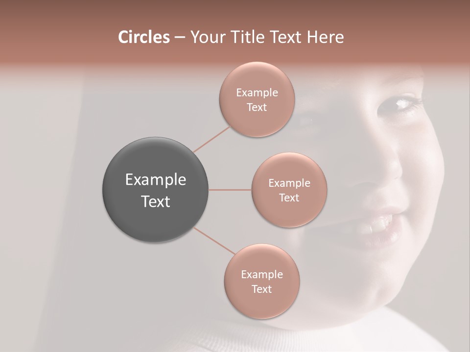 Long Hair Girl Preadolescent PowerPoint Template