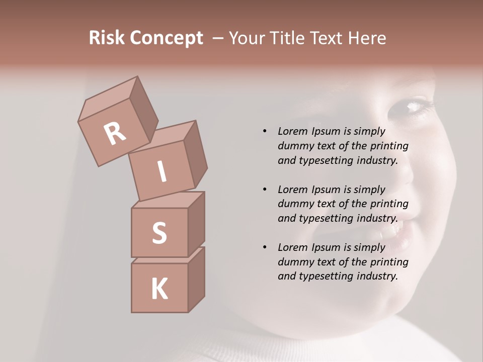 Long Hair Girl Preadolescent PowerPoint Template