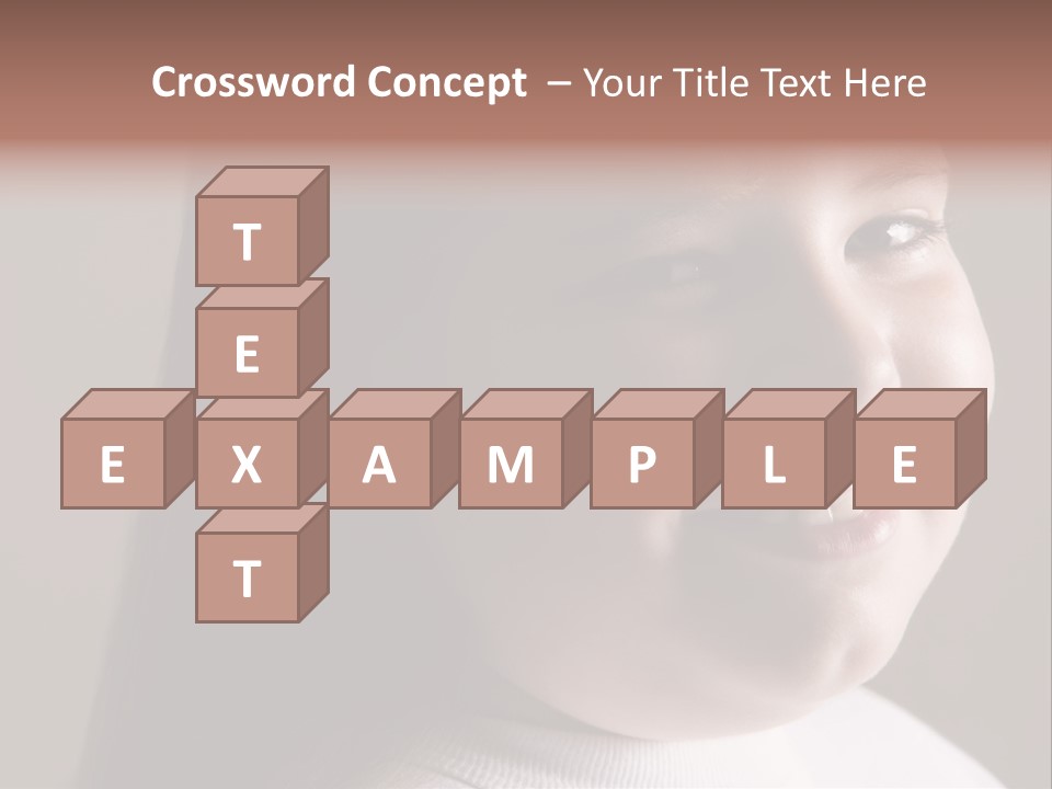 Long Hair Girl Preadolescent PowerPoint Template