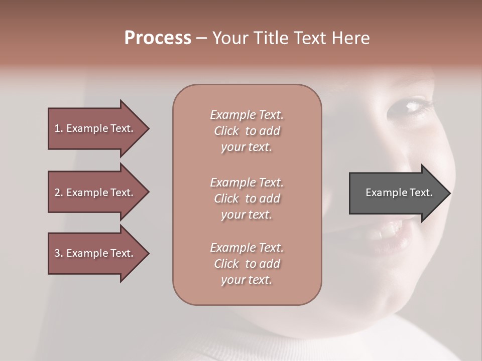 Long Hair Girl Preadolescent PowerPoint Template