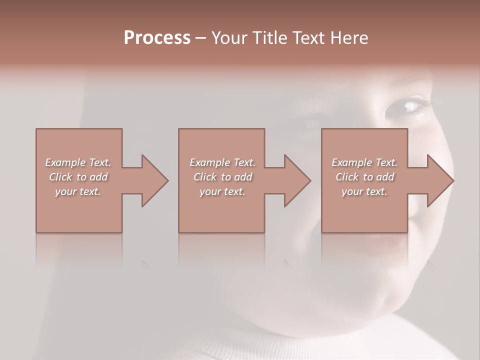 Long Hair Girl Preadolescent PowerPoint Template