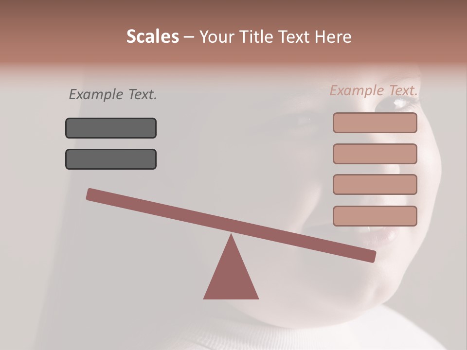 Long Hair Girl Preadolescent PowerPoint Template