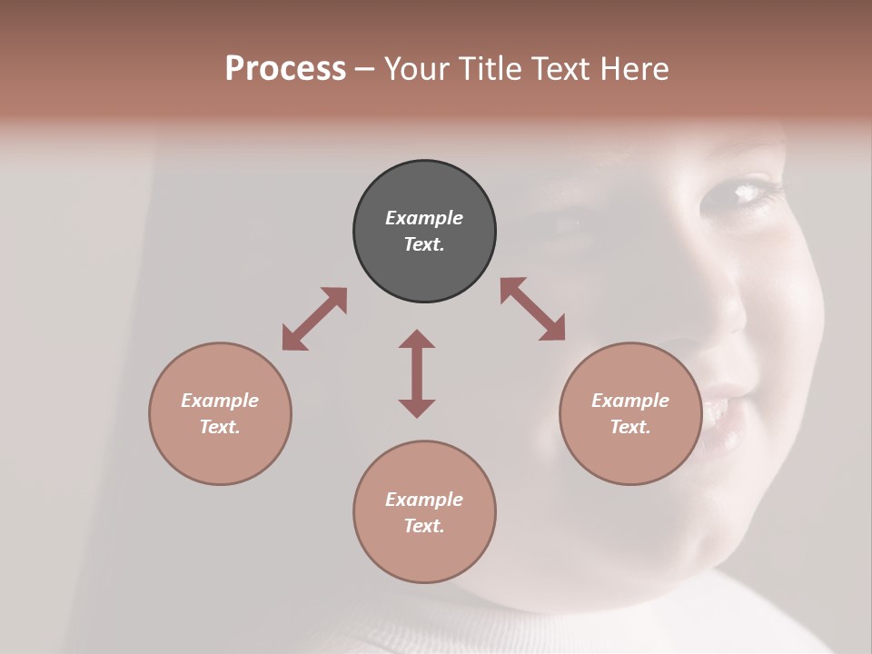 Long Hair Girl Preadolescent PowerPoint Template