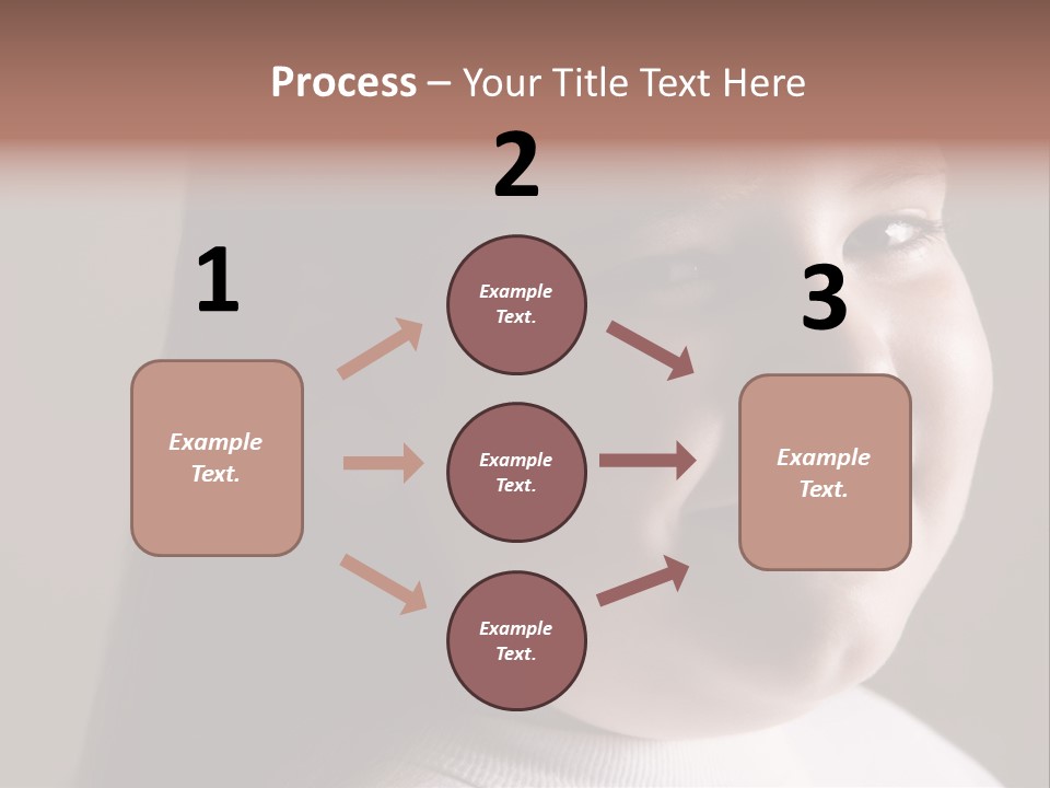 Long Hair Girl Preadolescent PowerPoint Template