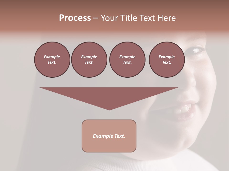 Long Hair Girl Preadolescent PowerPoint Template