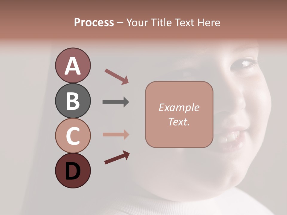 Long Hair Girl Preadolescent PowerPoint Template