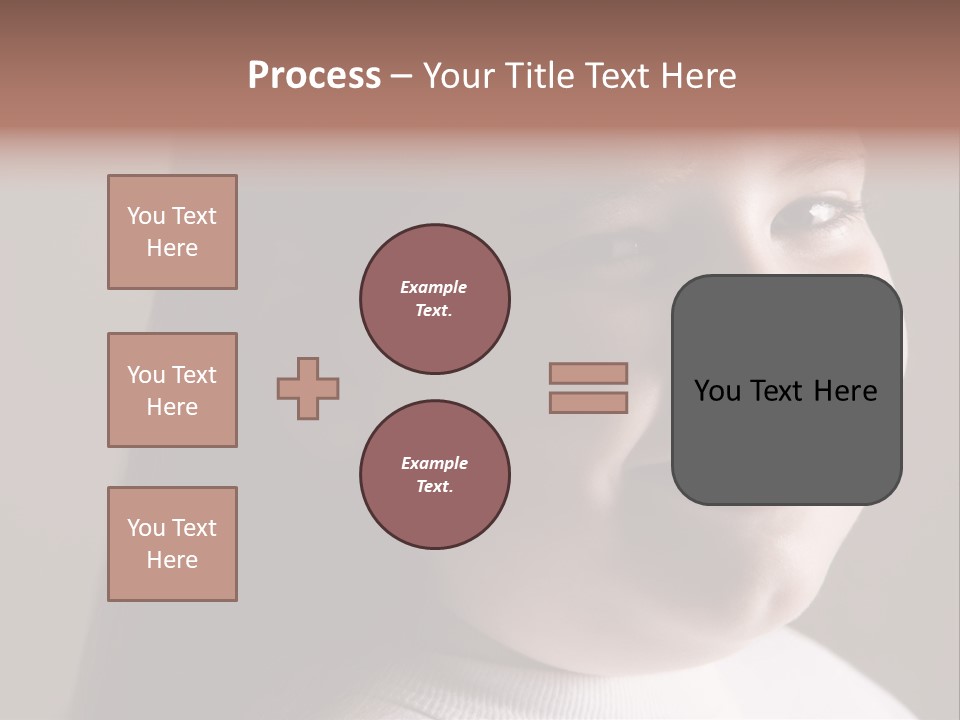 Long Hair Girl Preadolescent PowerPoint Template