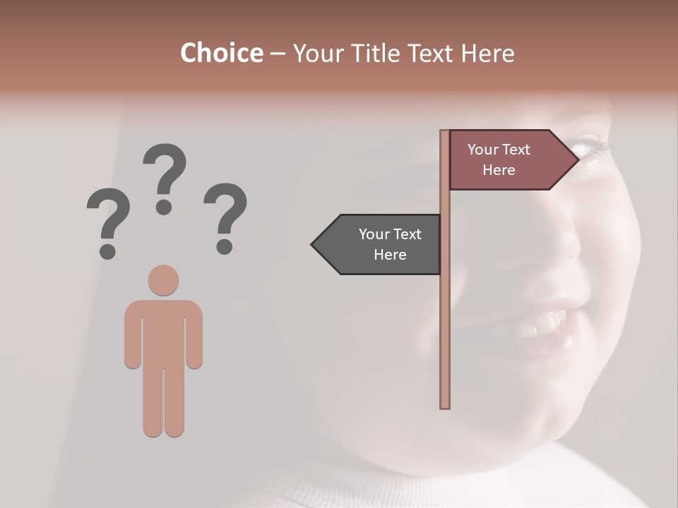 Long Hair Girl Preadolescent PowerPoint Template