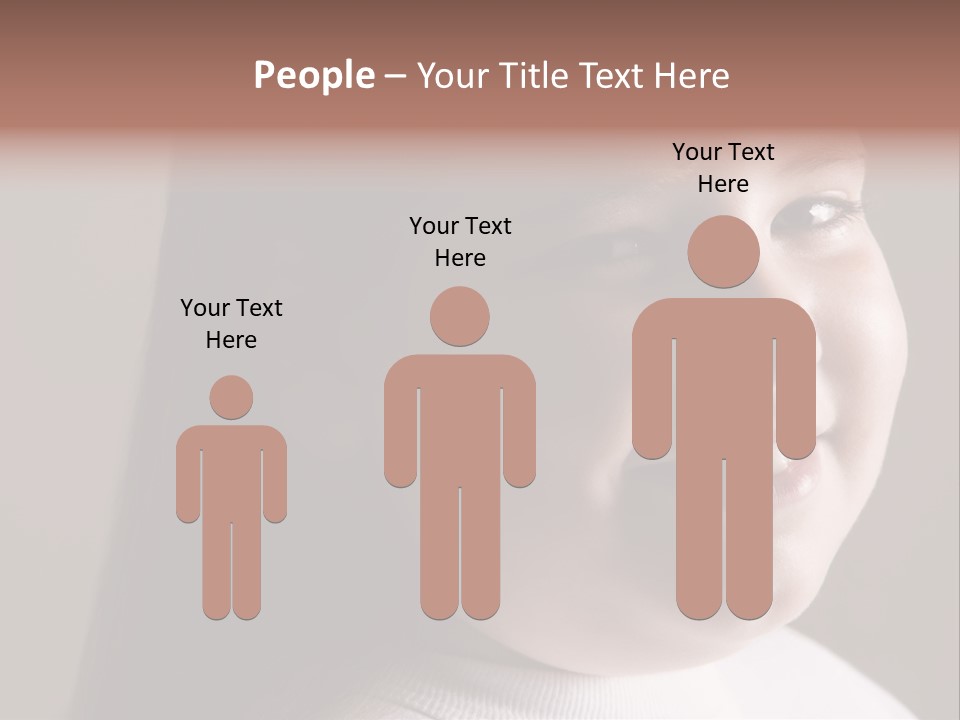 Long Hair Girl Preadolescent PowerPoint Template