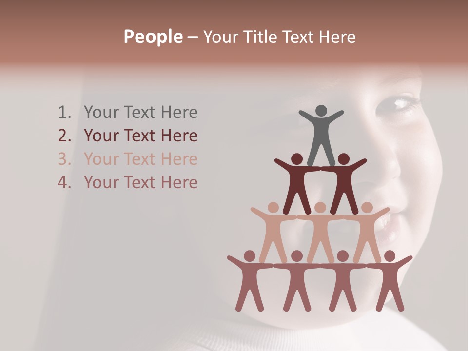 Long Hair Girl Preadolescent PowerPoint Template