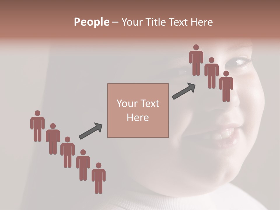 Long Hair Girl Preadolescent PowerPoint Template