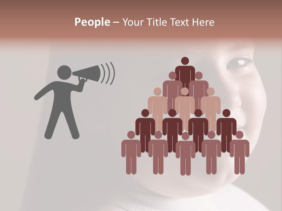 Long Hair Girl Preadolescent PowerPoint Template