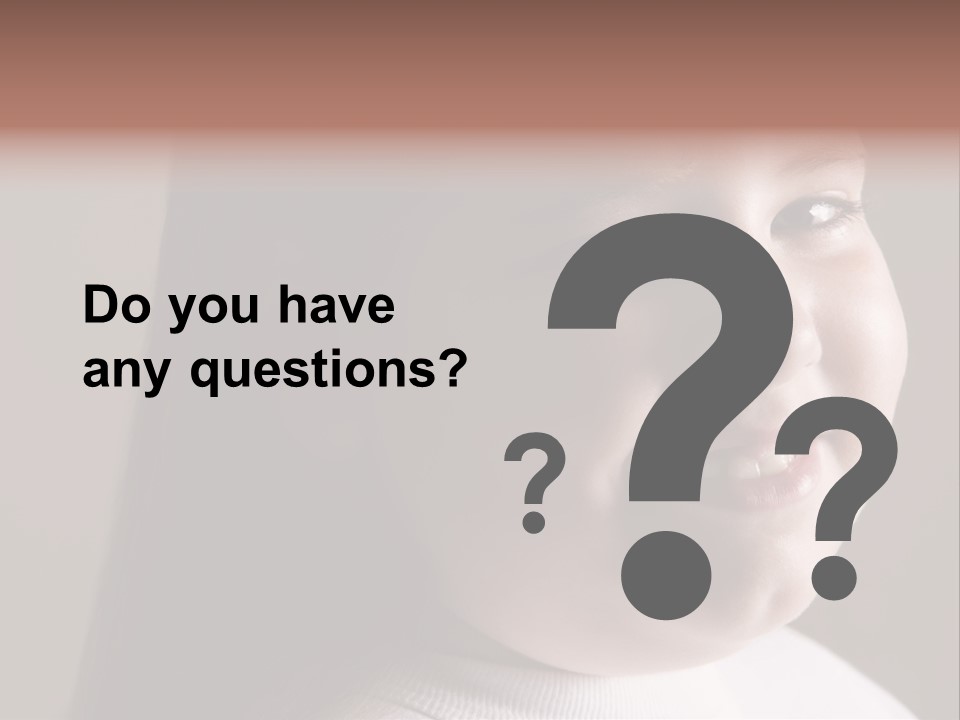 Long Hair Girl Preadolescent PowerPoint Template