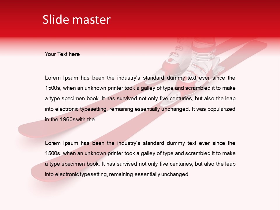 Boot Glasses Sport PowerPoint Template