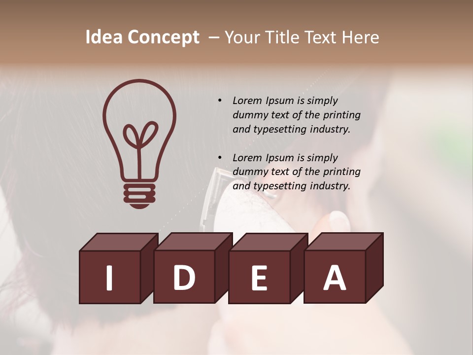 Ears Razor Short PowerPoint Template