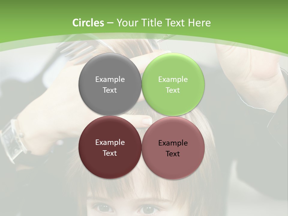 Beautiful Blond Hairstyle PowerPoint Template