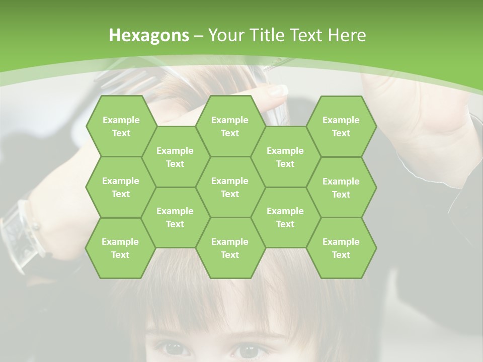 Beautiful Blond Hairstyle PowerPoint Template