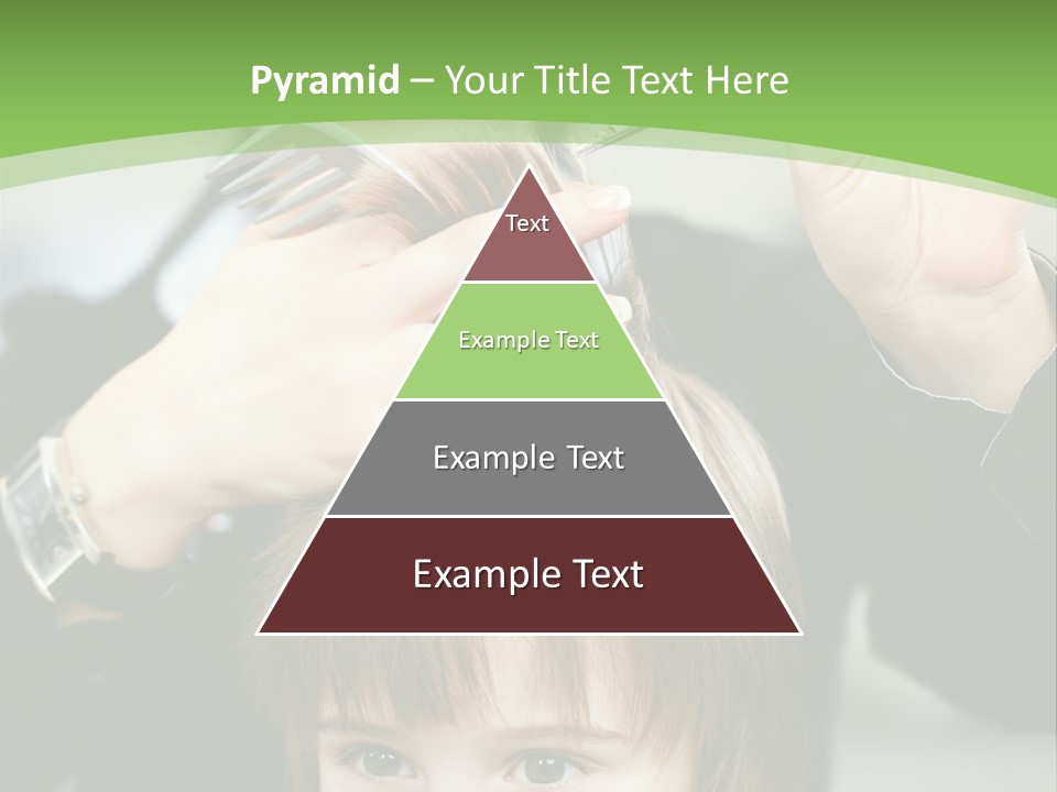 Beautiful Blond Hairstyle PowerPoint Template