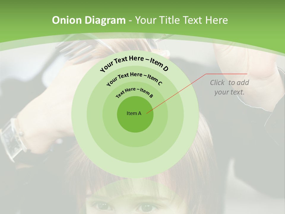 Beautiful Blond Hairstyle PowerPoint Template