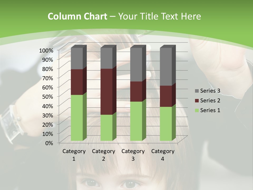 Beautiful Blond Hairstyle PowerPoint Template