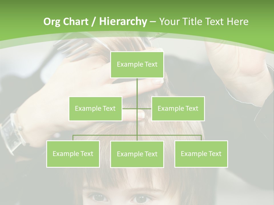 Beautiful Blond Hairstyle PowerPoint Template