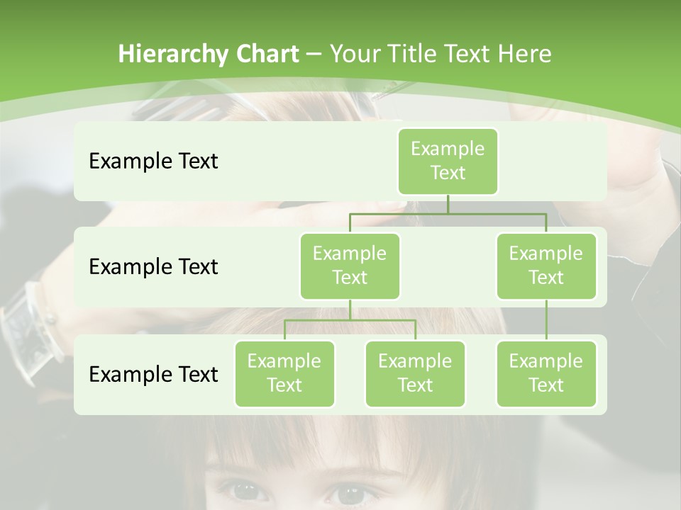 Beautiful Blond Hairstyle PowerPoint Template