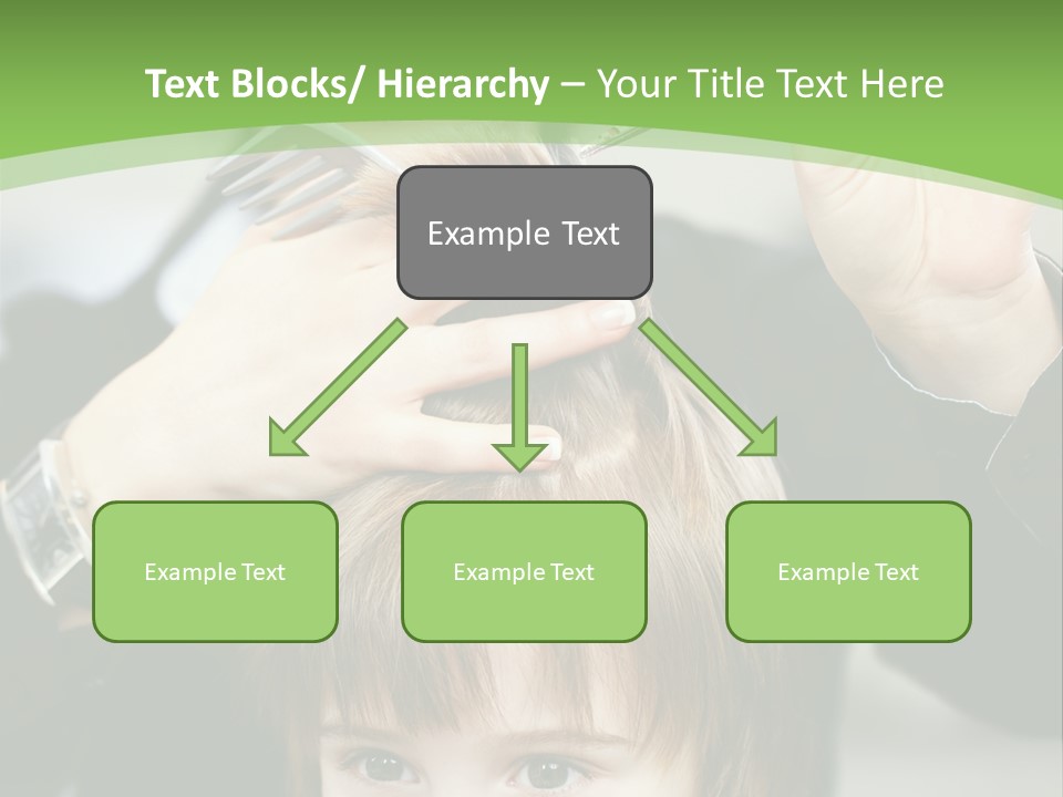 Beautiful Blond Hairstyle PowerPoint Template