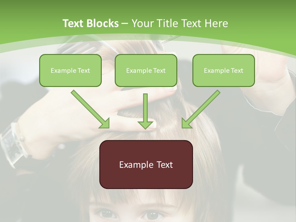 Beautiful Blond Hairstyle PowerPoint Template