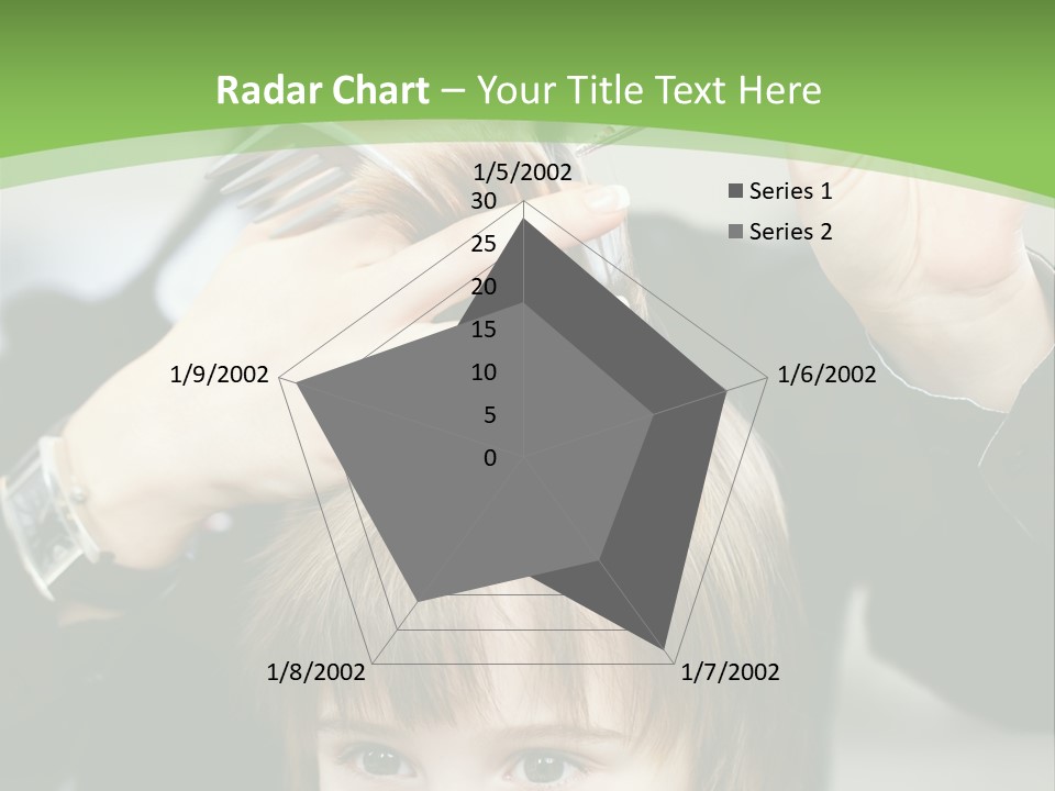 Beautiful Blond Hairstyle PowerPoint Template