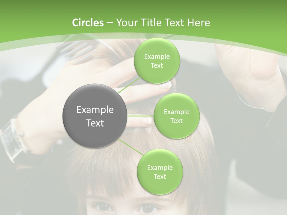 Beautiful Blond Hairstyle PowerPoint Template