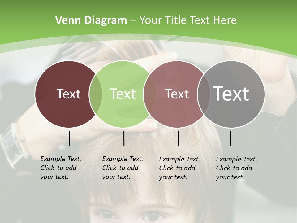 Beautiful Blond Hairstyle PowerPoint Template