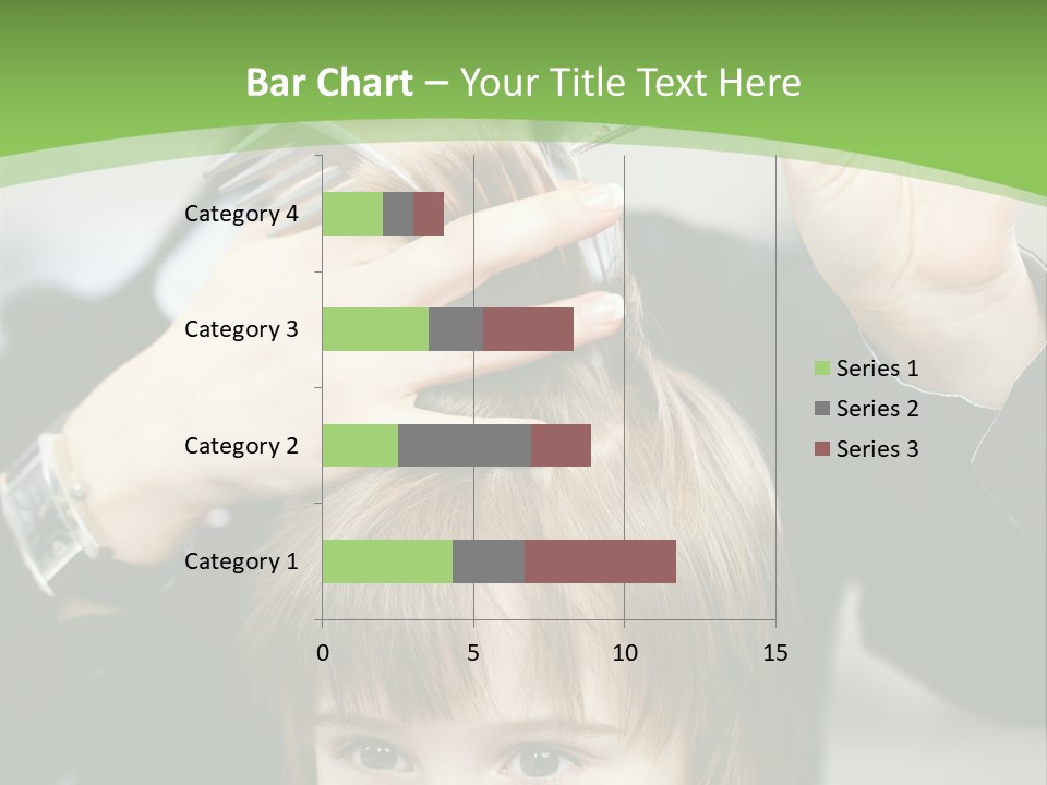 Beautiful Blond Hairstyle PowerPoint Template