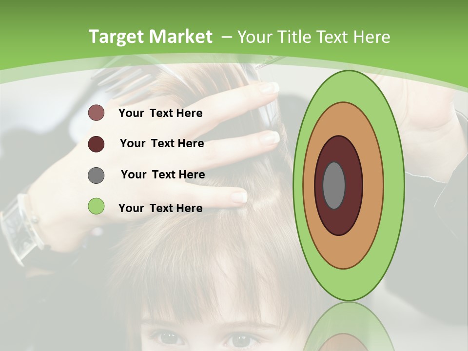 Beautiful Blond Hairstyle PowerPoint Template