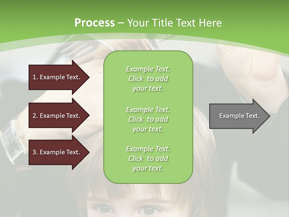 Beautiful Blond Hairstyle PowerPoint Template