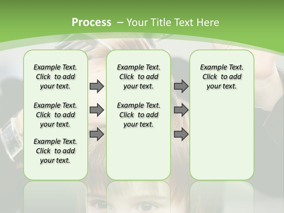 Beautiful Blond Hairstyle PowerPoint Template