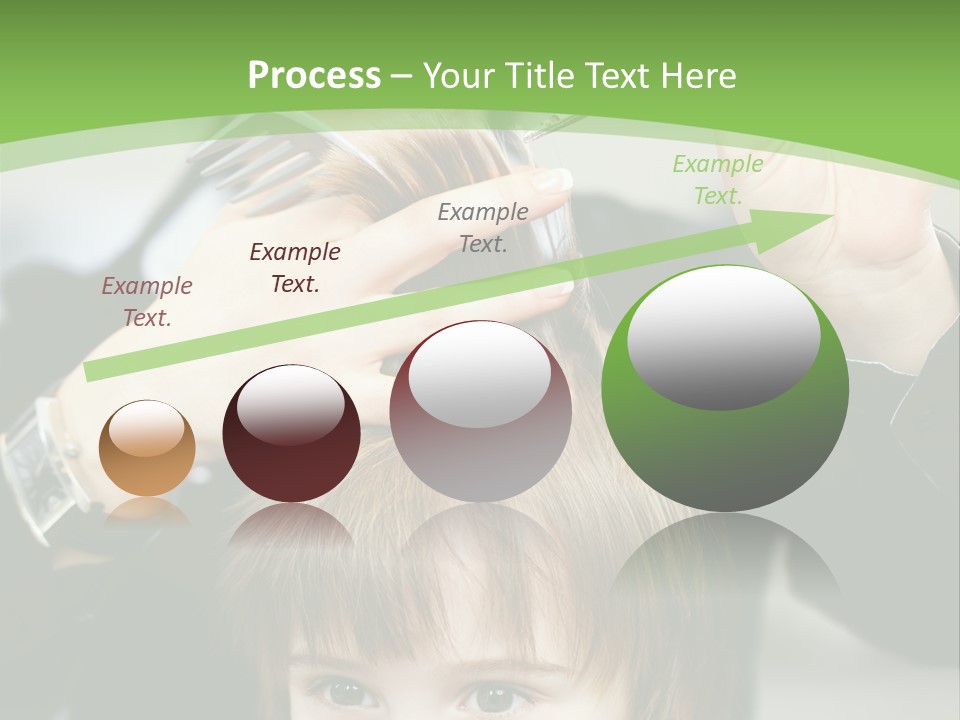 Beautiful Blond Hairstyle PowerPoint Template