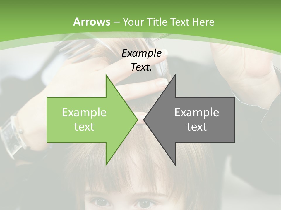 Beautiful Blond Hairstyle PowerPoint Template