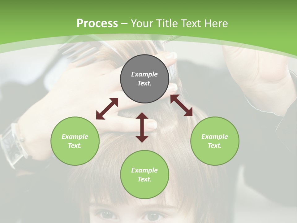 Beautiful Blond Hairstyle PowerPoint Template