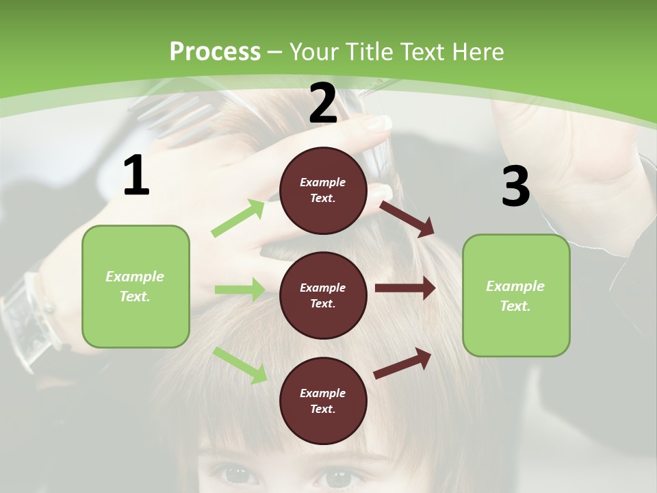 Beautiful Blond Hairstyle PowerPoint Template