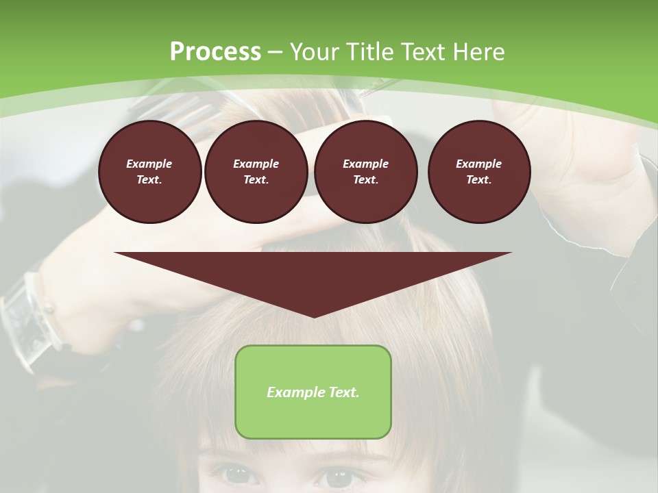 Beautiful Blond Hairstyle PowerPoint Template