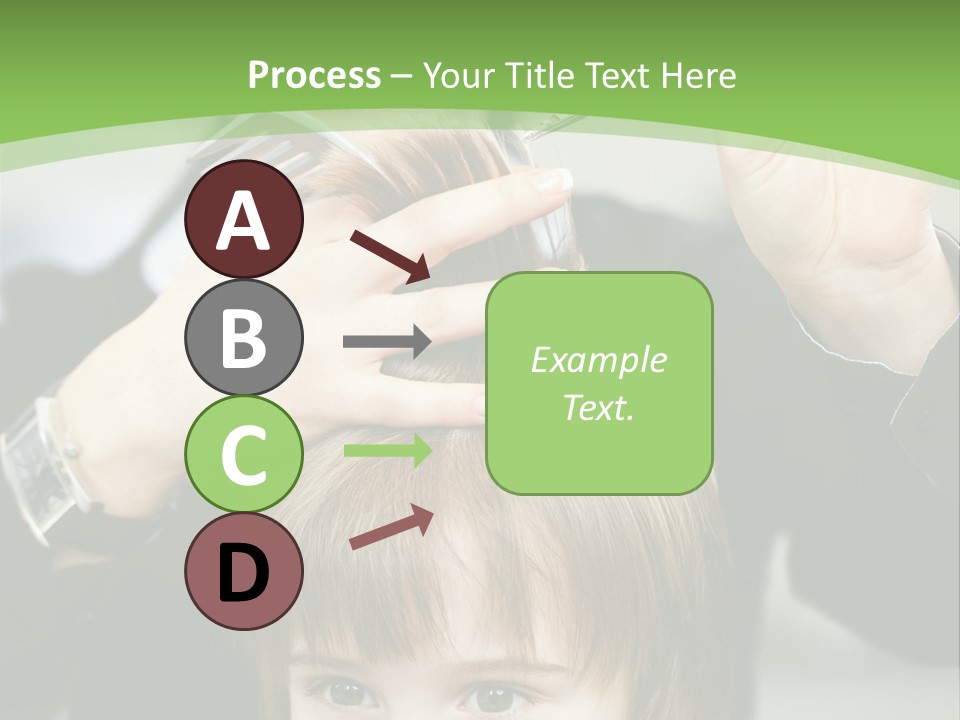 Beautiful Blond Hairstyle PowerPoint Template