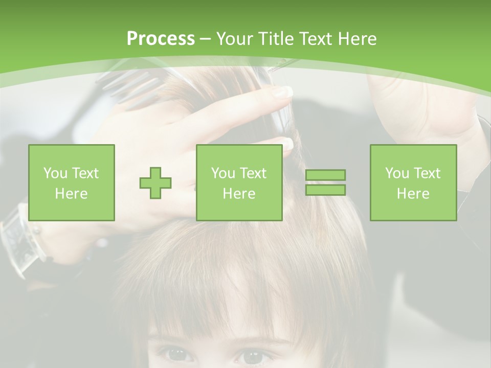 Beautiful Blond Hairstyle PowerPoint Template