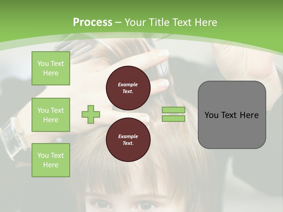 Beautiful Blond Hairstyle PowerPoint Template