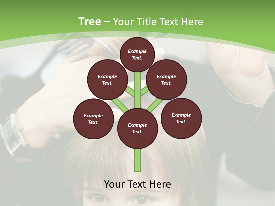 Beautiful Blond Hairstyle PowerPoint Template