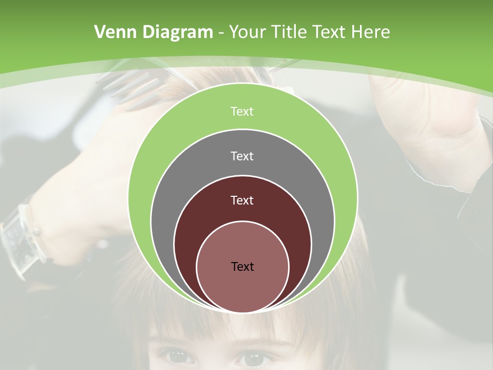 Beautiful Blond Hairstyle PowerPoint Template