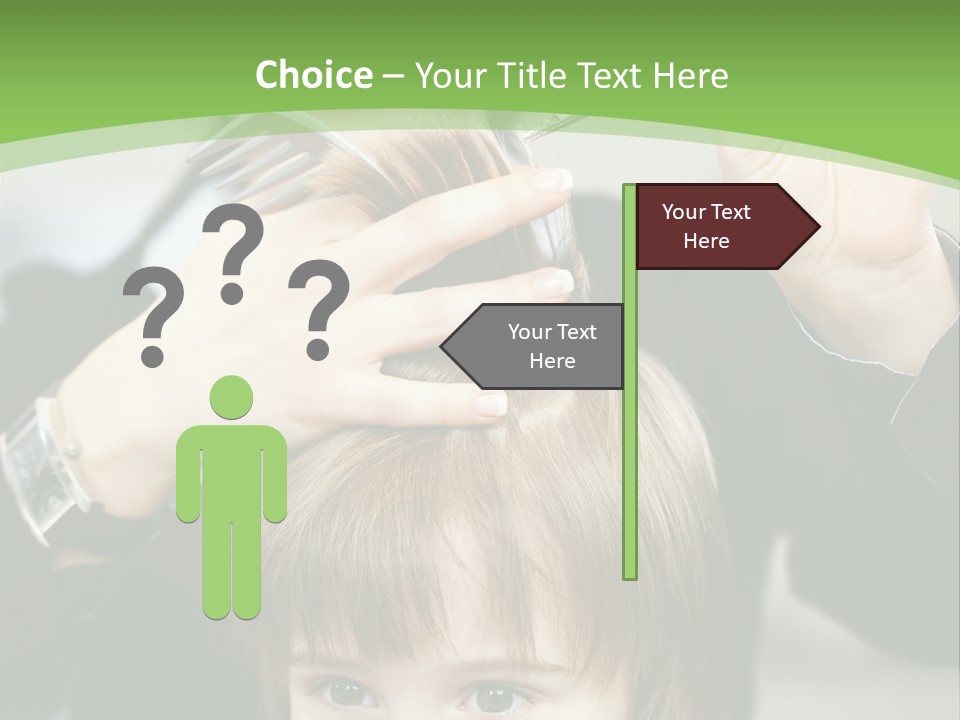 Beautiful Blond Hairstyle PowerPoint Template