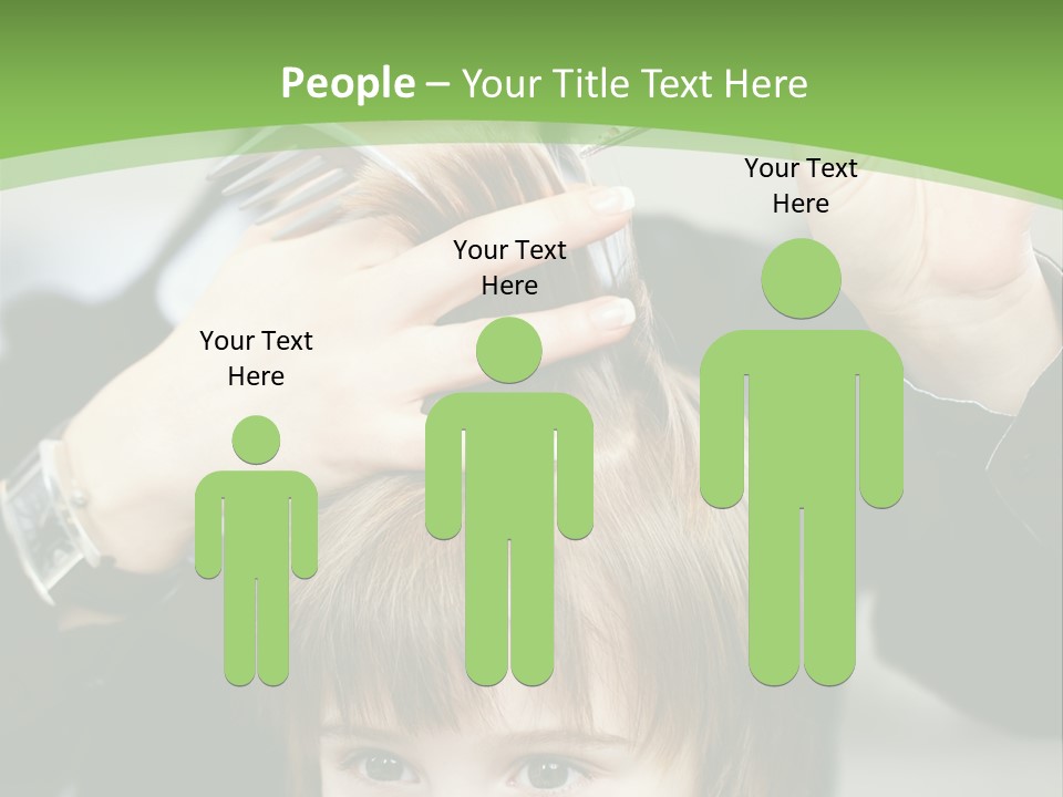 Beautiful Blond Hairstyle PowerPoint Template